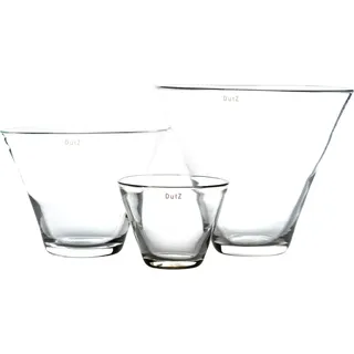 Dutz Vase Donau Clear | H 20 cm D 28 cm| mundgeblasenes Glas