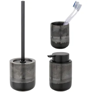 Schöner Wohnen Riolo Badaccessoire-Set Grau