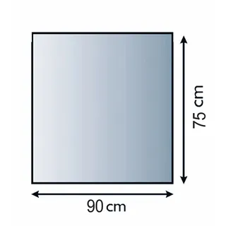 Lienbacher Funkenschutzplatte Glasbodenplatte Rechteck 8mm Stärke