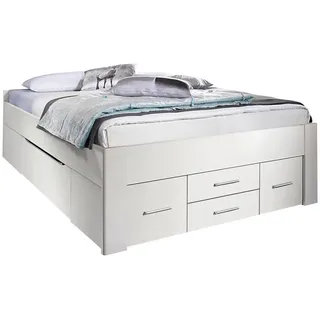 Rauch Scala weiß, B:145cm H:60cm L:207cm, Betten, mit Schubkästen in 3 Varianten