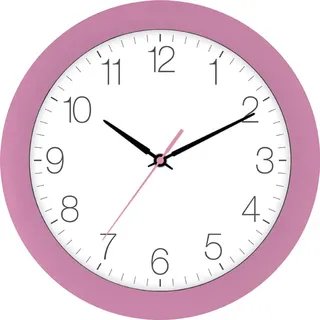 EUROTIME Funk-Wanduhr rosa - Rosa