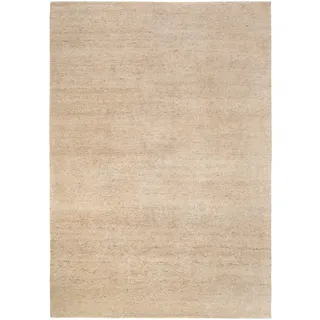 Linea Natura Wollteppich Silverström, Beige, Textil, Uni, quadratisch, 200x200 cm, für Fußbodenheizung geeignet, Teppiche & Böden, Teppiche, Naturteppiche