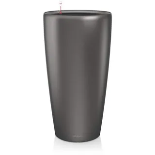 LECHUZA Rondo 32 Komplettset Ø 32 x 56 cm anthrazit metallic