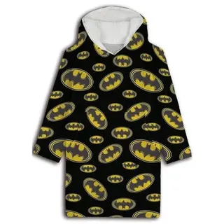 Batman Warm Hoodie-Decke mit Kapuze – Kuschelige One Size Decke für Zuhause