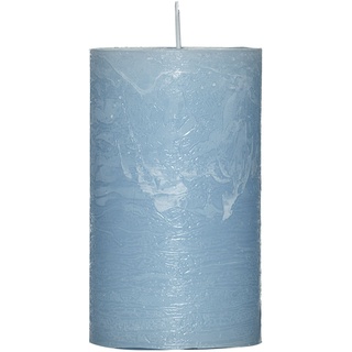 Kerze RUSTIK blau (DH 7x12 cm)