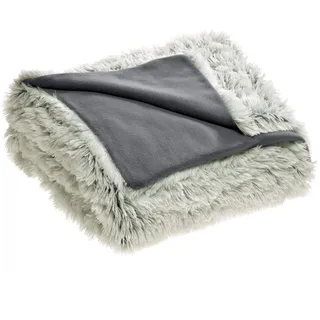 CELINATEX Shetland Creme grau 135 x 200 cm + 80 x 80 cm