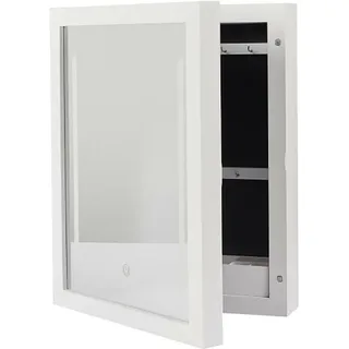 Schmuckaufbewahrung an der Wand mit integriertem Spiegel Led