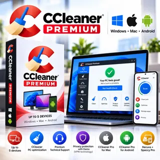 Piriform CCleaner Premium 7 5 Geräte 1 Jahr