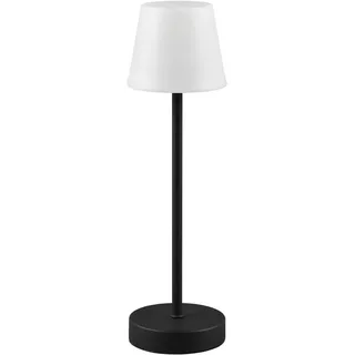 Reality Leuchten LED Außen-Tischleuchte Martinez, Dimmfunktion, USB-Ladefunktion, LED fest integriert, Farbwechsler, warmweiß - kaltweiß, Touch Tischlampe dimmbar Lichtfarbe einstellbar, Akku, USB-C Anschluss schwarz