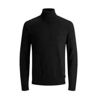JACK & JONES Emil Knit Rollkragenpullover Black 2XL