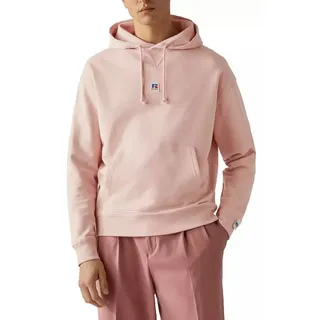 BOSS Kapuzensweatshirt BOSS X RUSSELL ATHLETIC Unisex Hoodie Lockere Oversize-Passform, Kapuze mit Kordelzug, Kängurutasche rosa