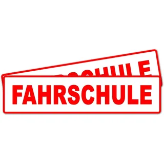 2 Stück Fahrschule Magnetschilder 32X8Cm Als Magnetfolie Fahrschulausstattung Fa