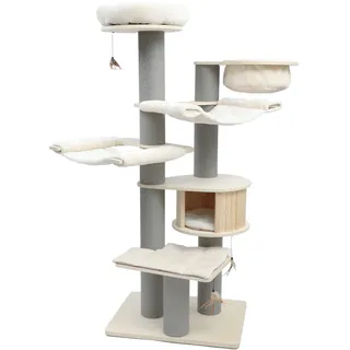 Canadian Cat Company Avery Kratzbaum 75 x 56 x 186 cm beige-anthrazit