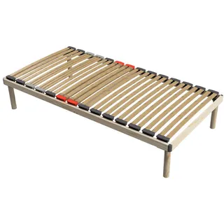 Coemo Hochwertiges Bettgestell mit Lattenrost DORADO 100 x 200 cm Massivholz Buche