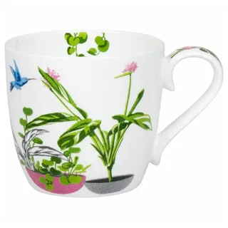 Könitz Becher Urban Jungle - Birds of Paradise, Fine Bone China grün