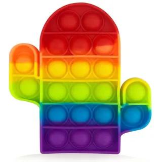 Frentree Lernspielzeug Push Pop Anti-Stress, Spielzeug, Fidget Toy für Kinder und Erwachsene Eis, Kreis Pop It bunt