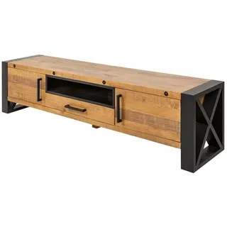 Riess-Ambiente Thor TV-Lowboard 200 cm Beige Massivholz