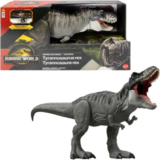 Mattel Jurassic World Riesendino T-Rex Figur 99 cm - Grau