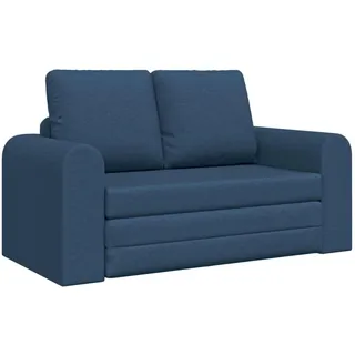 vidaXL Schlafcouch Stoff 2-Sitzer Blau