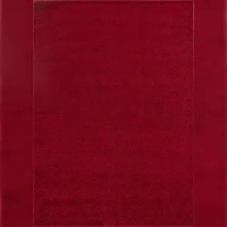 Carpetsale24 Läufer Teppich 60x100 cm Rot, Kurzflor, Einfarbig, Modern, Rechteckig, Pflegeleicht, Flurteppich für Küche, Eingang, Wohnbereich