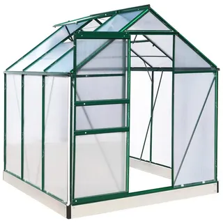 BRAST Gewächshaus Alu Grün HKP 6 mm 3,61 m2