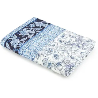 Bassetti CAPODIMONTE Tagesdecke aus 100% Baumwolle in der Farbe Blau B1, Maße: 180x255 cm - 9328504