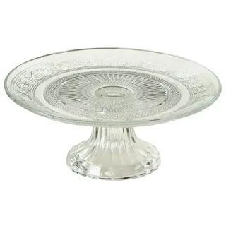 Boltze Tortenplatte Relief D18cm Glas klar - Transparent