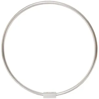 Ekershop Duschvorhangstange Alu Ringstange Silber Chrom Rund Ø 90 cm Winkelstange für Duschvorhang, Ø 900 mm, Fixmaß, Wandmontage, Verschraubt, Aluminium, Silber glänzend, ohne Duschvorhangringe, auch als Umkleiderkabine silberfarben