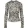 Ladies AOP Mesh Turtleneck Longsleeve schwarz