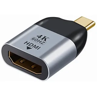 bolwins I46C USB-C auf HDMI Adapter Kabel – Typ C zu HDMI 4K 3D, für Laptop PC Smartphone TV - Grau