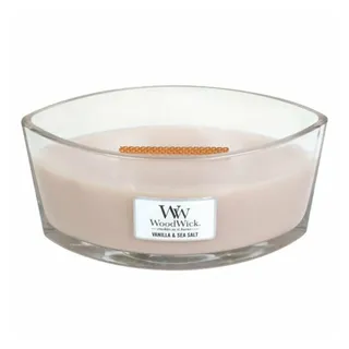 Woodwick Vanilla & Sea Salt Duftkerze 454 g rosa