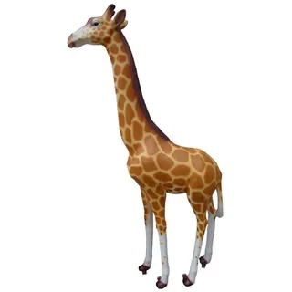 Xlmoebel Dekofigur Lebensgroße Giraffenstatue aus wetterfestem Material für den Garten (Skulptur), Hergestellt in Europa beige
