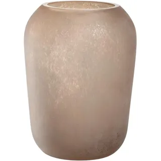 LEONARDO Trogolo Vase, 1 Stück, Elegante Straußenvase für Blumen und Zweige, natürliche Ästhetik in sanften Erdfarbtönen, authentisches & vielseitiges Design, Höhe 22 cm, beige,