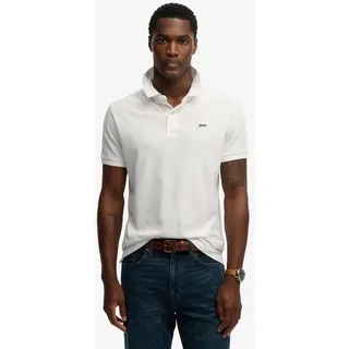 Superdry Poloshirt CLASSIC PIQUE POLO Baumwolle, relaxed fit weiß S (46)