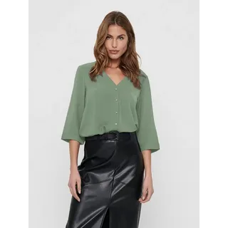 Jdy Damen Hemd Bluse Leichtes Crepe Shirt Modisches Top Oberteil JDYLION, Farben:Dunkelgrün, Größe:38 - 38