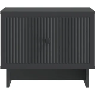 vidaXL Couchtisch mit Schubladen Schwarz Holz 49 x 50 x 40 cm