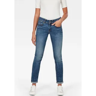 G-Star Midge Mid Straight Jeans Medium Indigo Aged 30 30