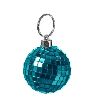 MARELIDA Christbaumschmuck Weihnachtsbaumschmuck Discokugel Spiegelkugel Baumkugel D: 5cm blau blau