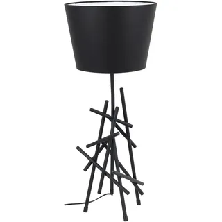 Tischleuchte SPOT LIGHT "GLENN" Lampen Gr. Höhe: 70 cm, schwarz Tischlampen aus Metall, mit flexiblem Stoffschirm, originelles Design