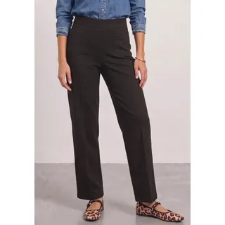 STREET ONE High Waist Straight Leg Hose Braun 44