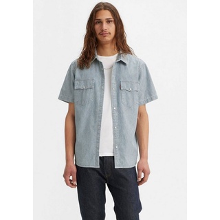 Levi's® Jeanshemd SS RELAXED FIT WESTERN blau S