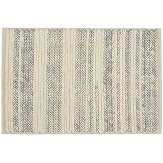 Handwebteppich  Baltic Breeze , beige , Baumwolle, Wolle , Maße (cm): B: 160