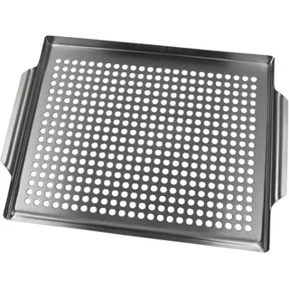 deluke Grillschale 30 x 40 cm Edelstahl Silber/Weiß