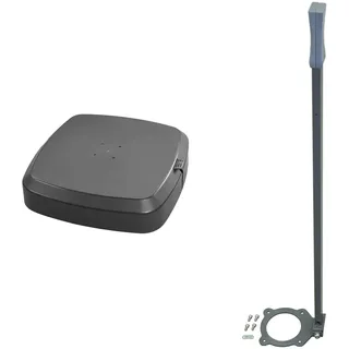 Schneider Schirmständer für Ampelschirme (fahrbar), 319-15, anthrazit, 30.9 kg & Lenkstange für Ampelschirmständer fahrbar (319-15), 319-50, anthrazit, 0.9 kg