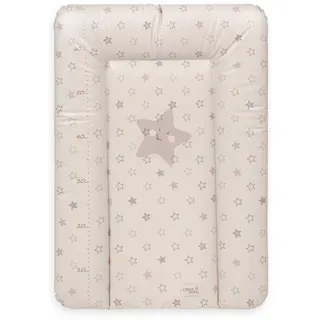Ceba Baby® Wickelauflage - weiche Wickelunterlage - Baby Wickeltischauflage - 50x70 cm - Abwaschbar - OEKO-TEX® Standard 100 - Made in EU - Beige - 50 x 70 cm