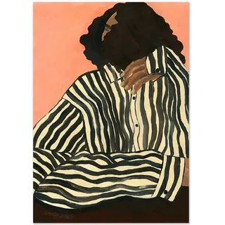 The Poster Club - Serene Stripes von Hanna Peterson, 100 x 140 cm