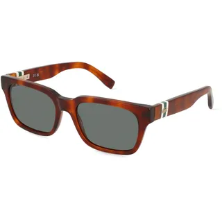 Lacoste L6007S Unisex-Sonnenbrille Vollrand Quadratisch Kunststoff-Gestell, braun