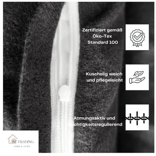 Fleece Bettwäsche aus 100% Polyester für gemütliche Nächte - Kuschelig und Weich 200x220 cm