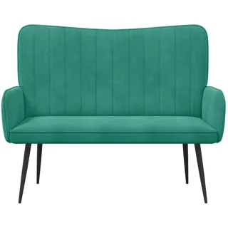vidaXL Couch Samt 2-Sitzer Türkis
