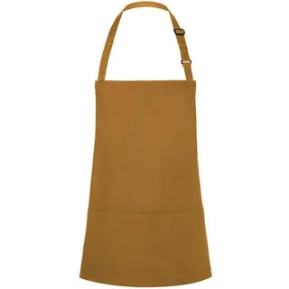 Karlowsky Fashion Kochschürze Kurze Latzschürze Basic mit Schnalle und Tasche